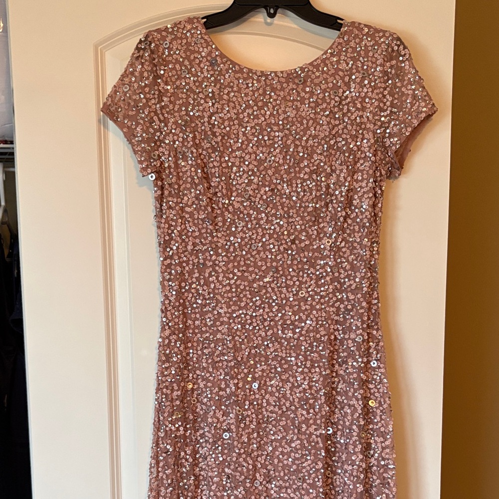 EUC Adrianna Papell Beaded Dress Size 12P